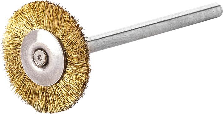 Miniatur-Rundbürste Messing gew. 19x0,1mm Lessmann