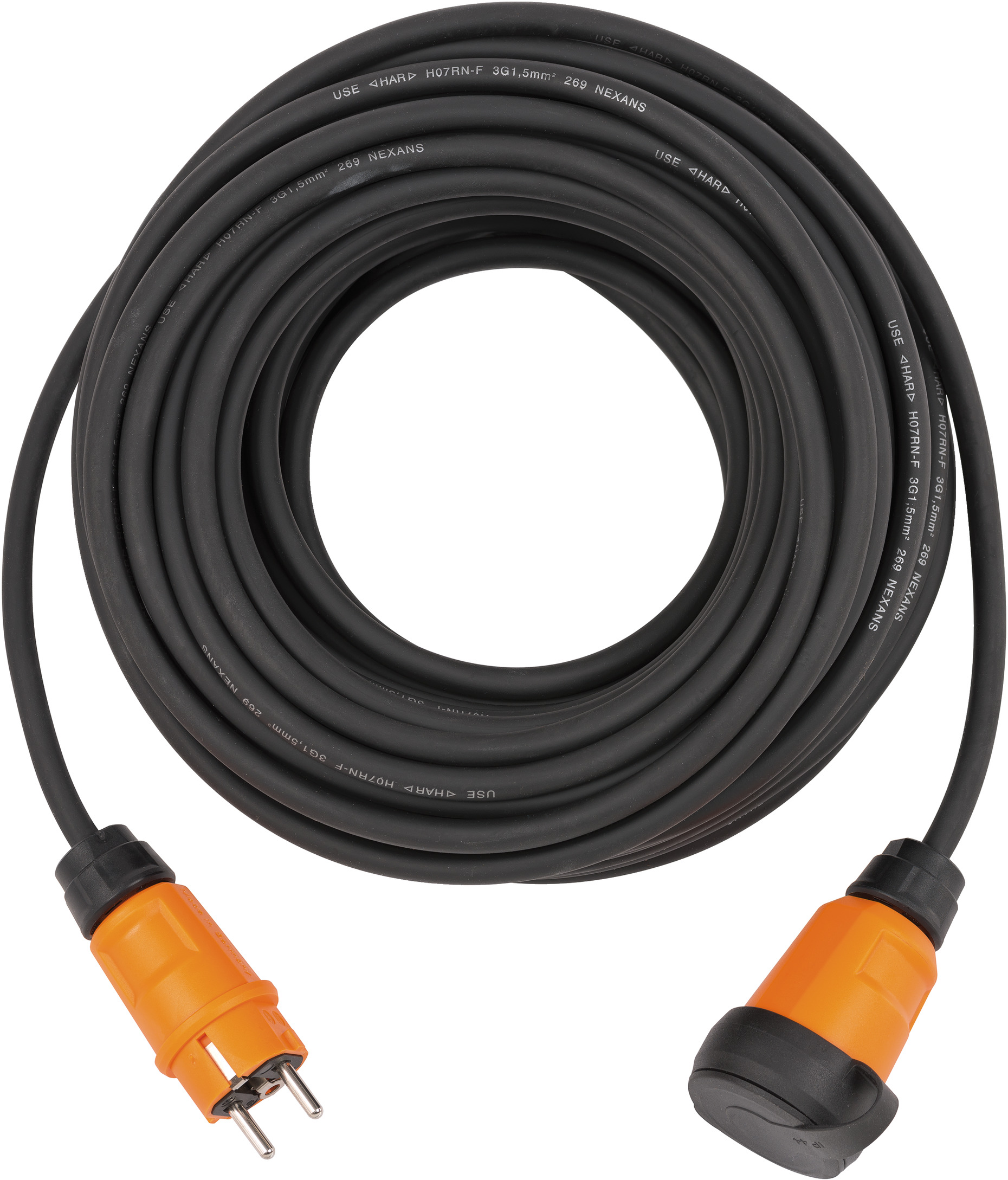 professionalLINE Verlängerungskabel VN 2200 IP44 25m schwarz H07RN-F 3G2,5