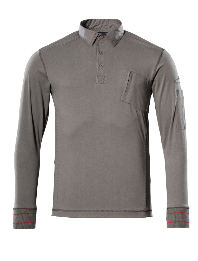 MASCOT® Ios Polo-sweatshirt Größe 2XL, hellanthrazit