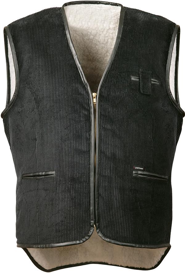 Breitcordweste, Gr.2XL, schwarz