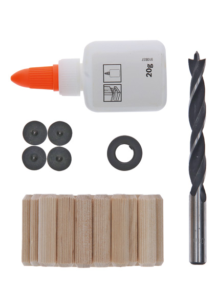 27-tlg. Holzdübel-Set, 10 mm