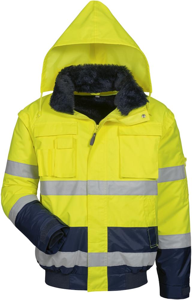 Warnjacke Siegfried, Gr. 2XL, gelb/marine