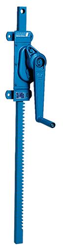 Zahnstangenwinde ZWW Hub 565 mm Tragkraft 3000 kg Stirnradgetriebe
