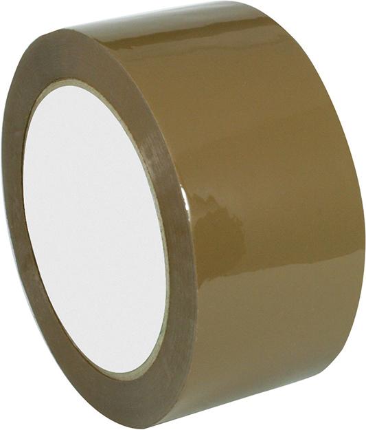 BOPP-Verpackungsklebeb. Geräuscharm abrollbar 50mmx66m, Acrylatkleber chamois