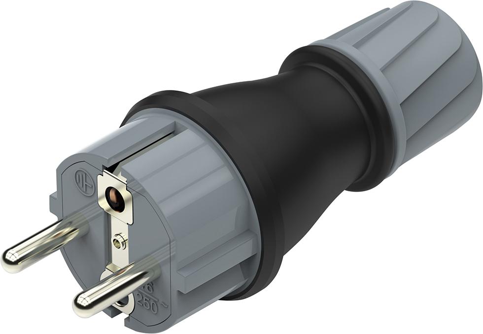 Schuko-Stecker IP54 250 V, 16 A FORTIS