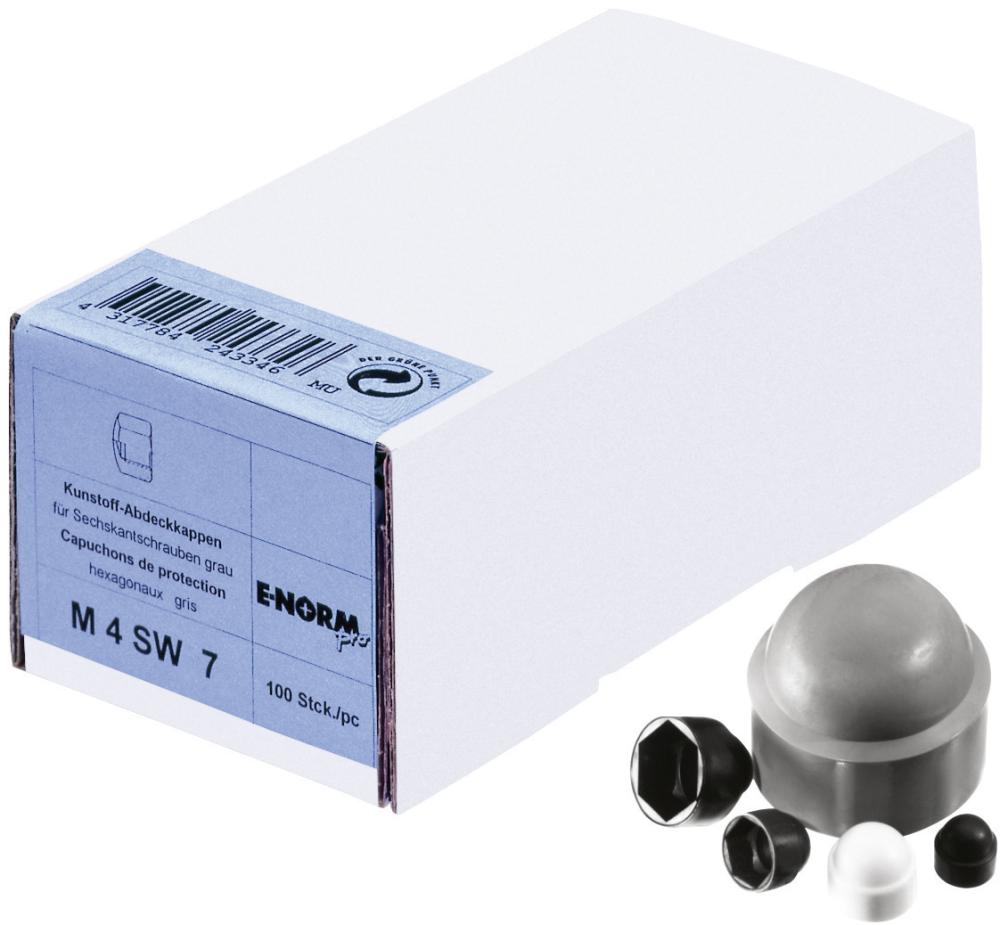 Abdeckkappe für M 5 SW 8 schwarz E-NORMpro Polyethylen