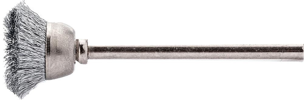 Miniatur-Topfbürste Edelstahl gew. 15x0,1mm Lessmann