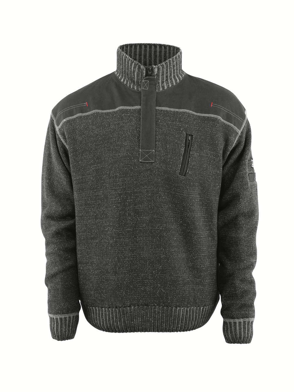 MASCOT® Naxos Strickpullover Größe 2XL, hellanthrazit