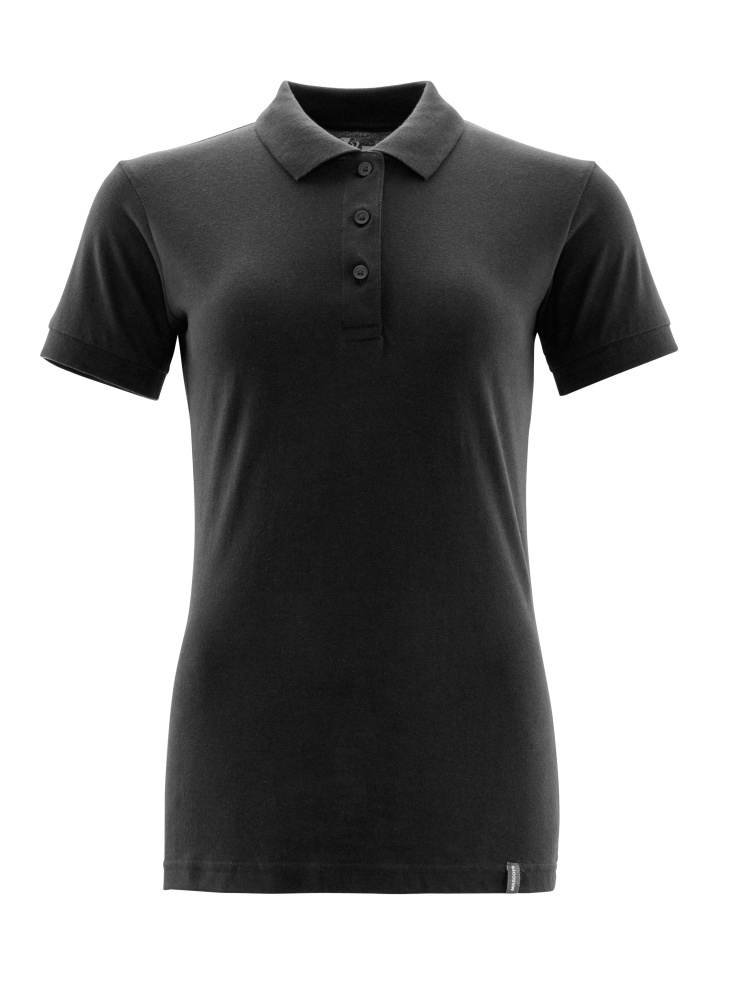 Polo-Shirt, Damen Polo-shirt Größe 2XLONE, vollschwarz