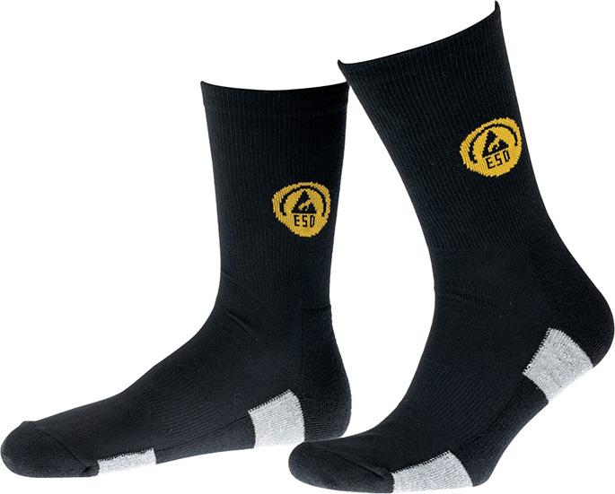 Funktionssocke, ESD, Gr39-41,schw./grau,FORTIS