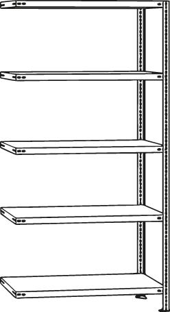 Schraubregal FIX 100 AF 2000x1000x300 mm verz. META
