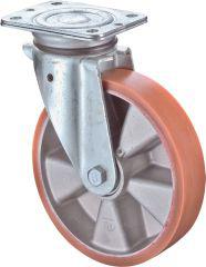 Lenkrolle 80mm N100.B90 Platte,Polyure Guss,KL N100.B90.081 BS ROLLEN