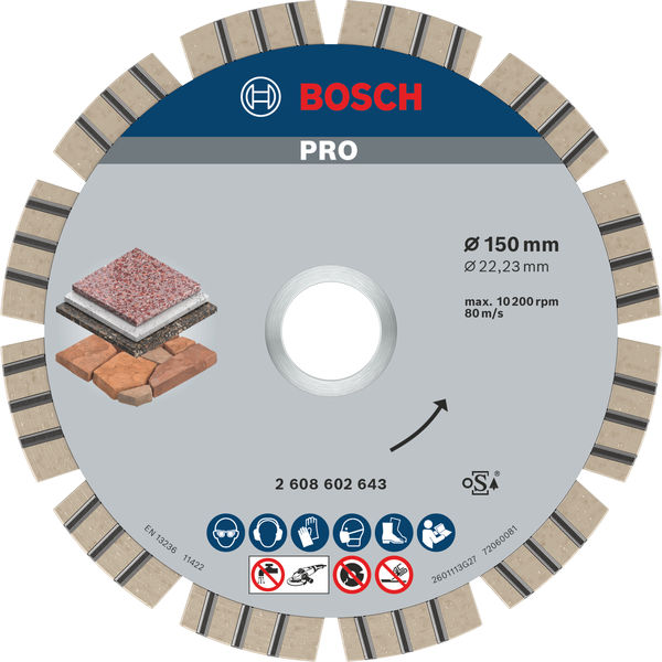 PRO Stone Diamanttrennscheibe, 150 x 22,23 mm