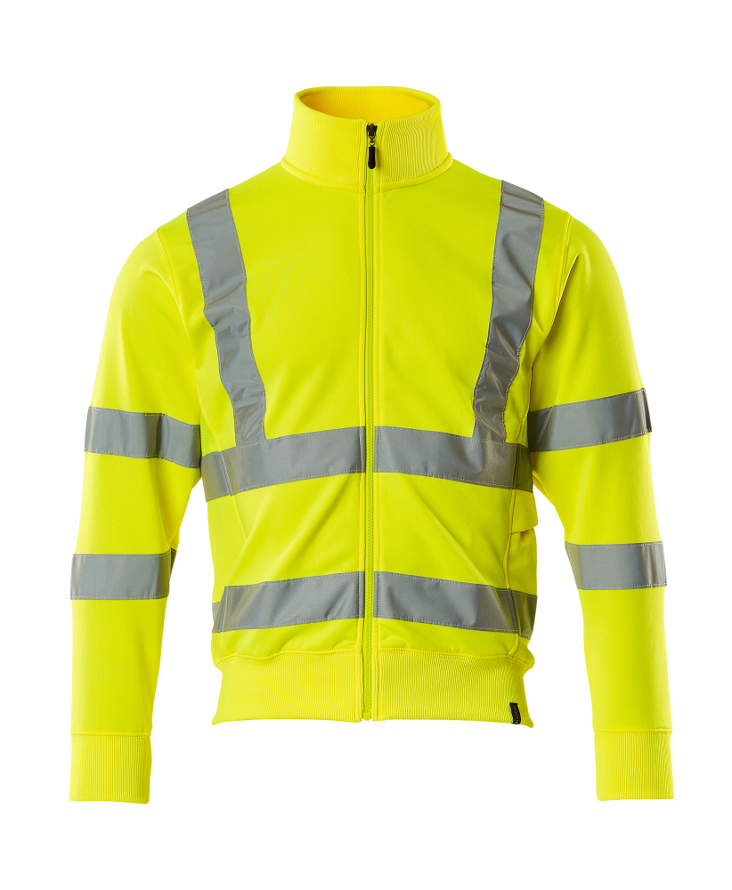 MASCOT® Maringa Sweatshirt mit Reißverschluss Größe 2XL, hi-vis gelb