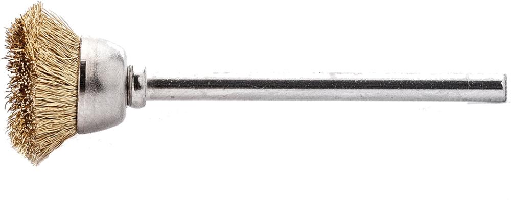 Miniatur-Topfbürste Messing gew. 15x0,1mm Lessmann