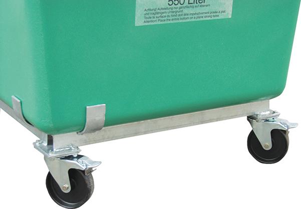 Lenkrollengestell für Behälter 100 l CEMO