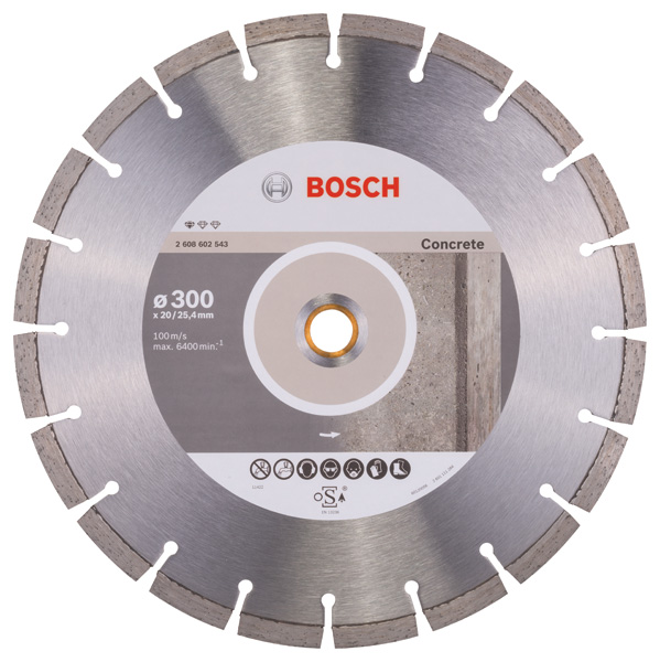 Diamanttrennscheibe Standard for Concrete, 300 x 20,00/25,40 x 2,8 x 10 mm