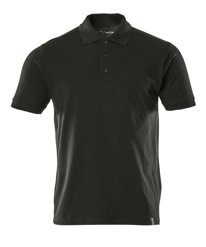 Polo-Shirt,moderne Passform Polo-shirt Größe 2XLONE, vollschwarz
