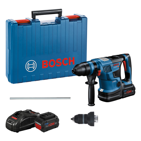 Akku-Bohrhammer BITURBO mit SDS plus GBH 18V-34 CF, 2 x Akku, Handwerkerkoffer