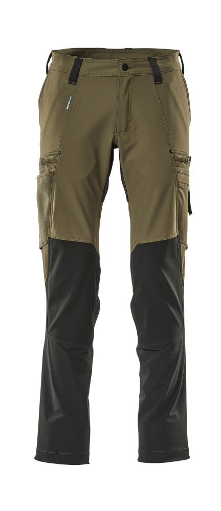 Funktionshose, ULTIMATE STRETCH Hose Größe 76C42, mossgrün/schwarz
