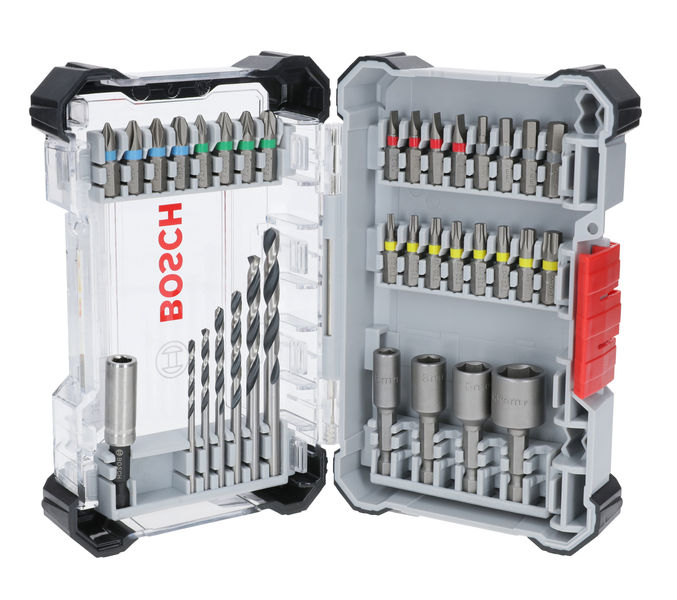 Extra Hard Schrauberbit‑ und Metal HSS Bohrer-Set, Aufsteller, 35‑tlg.