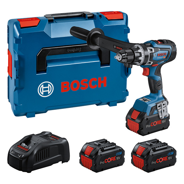 Professional Set: Akku-Bohrschrauber GSR 18V-150 C, 3 x ProCORE18V 8.0Ah, L-BOXX