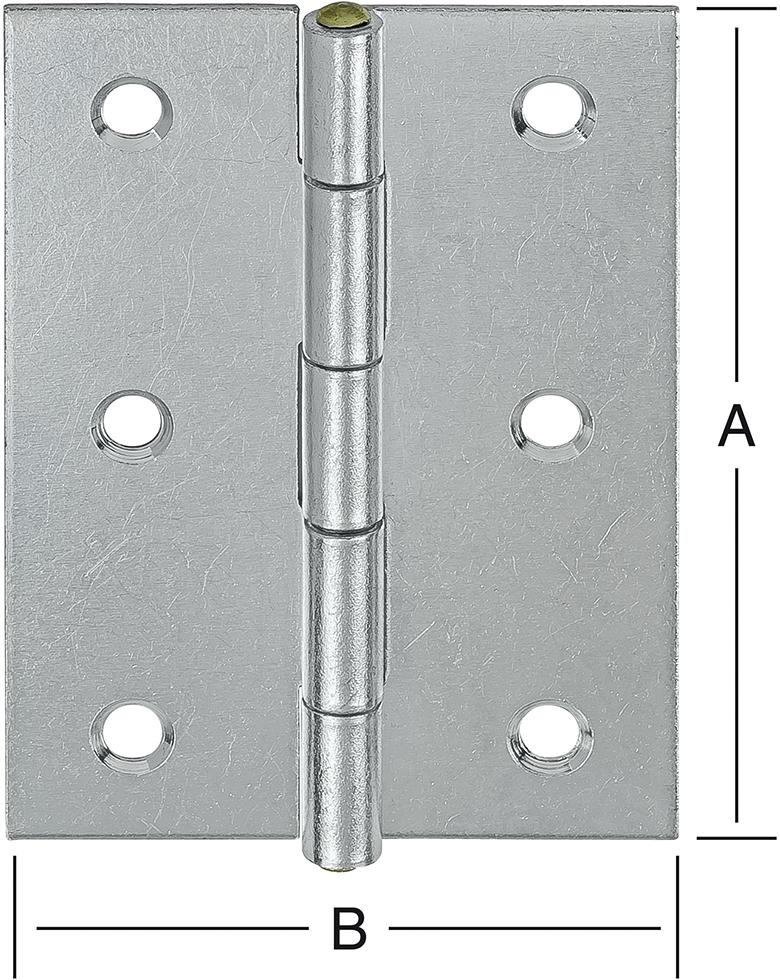 Scharnier halbbreit 70 x 51 mm VORMANN