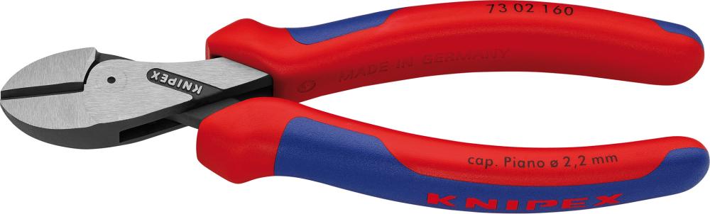 Kompakt-Seitenschneider poliert mit Kunststoff-Griffen 160mm KNIPEX