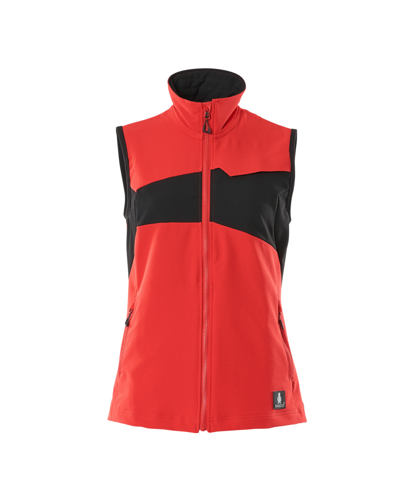 Weste, Damen, ULTIMATE STRETCH, leicht Weste Größe 2XL, verkehrsrot/schwarz