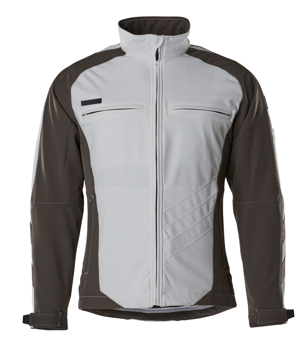 MASCOT® Dresden Soft Shell Jacke Größe 2XL, weiss/dunkelanthrazit