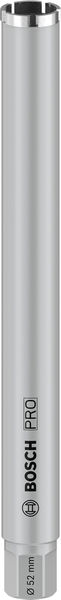 PRO Nassbohrkrone, 52 x 450 mm, G 1 1/4 Zoll UNC