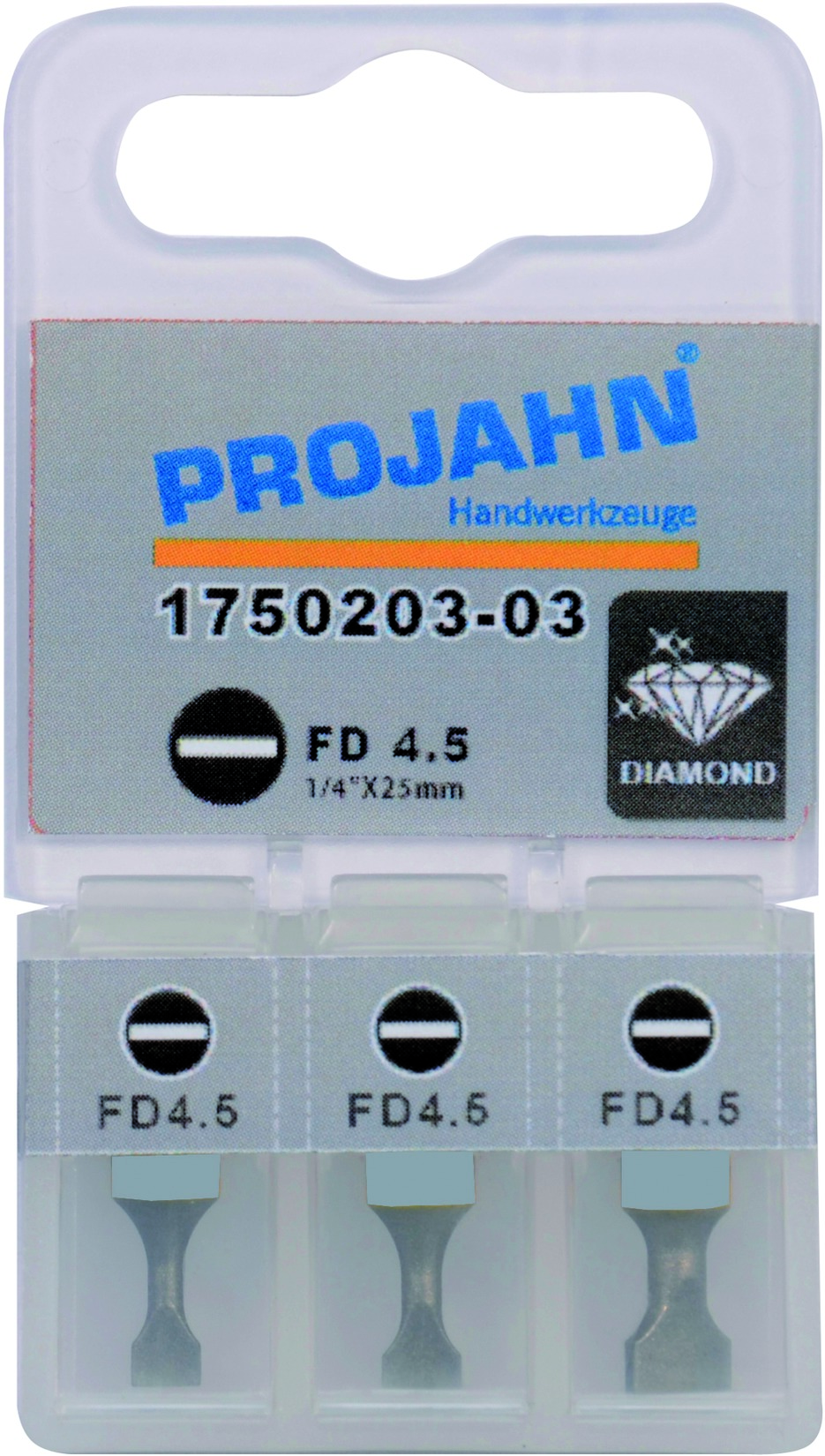1/4" Bit Diamantbeschichtet L25 mm Schlitz 0,6x4,5