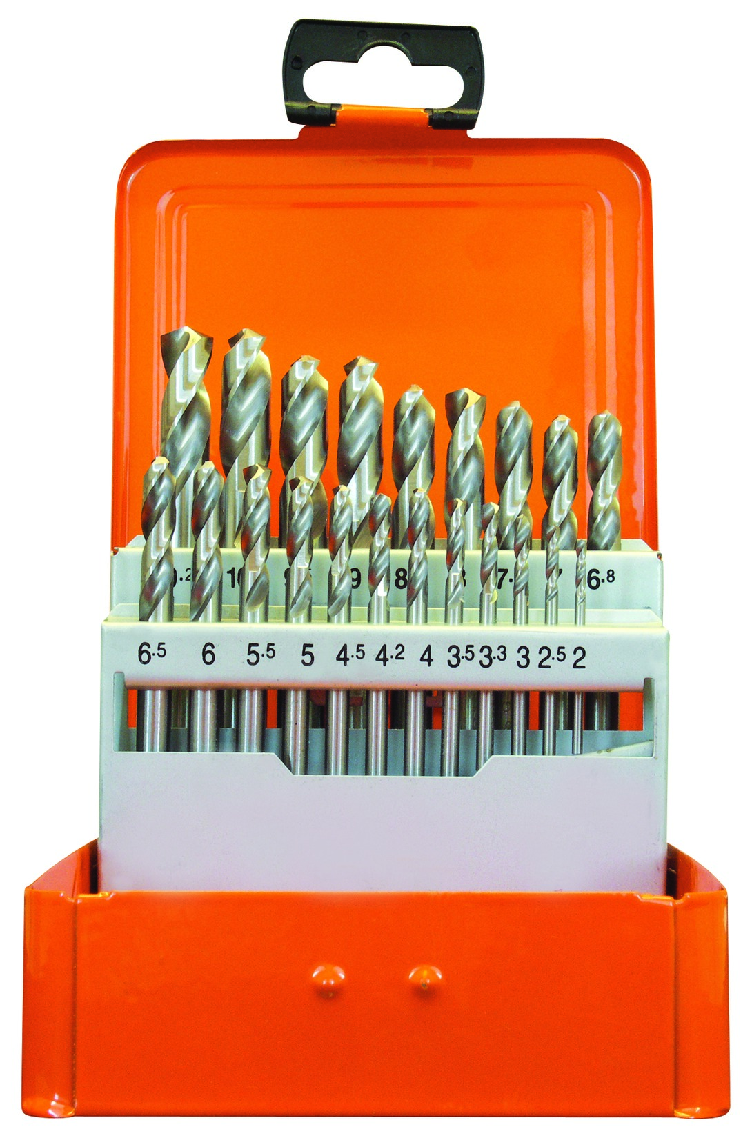 Bohrerkass.HSS-G DIN1897 21tlg 2-10,2/0,5 mm