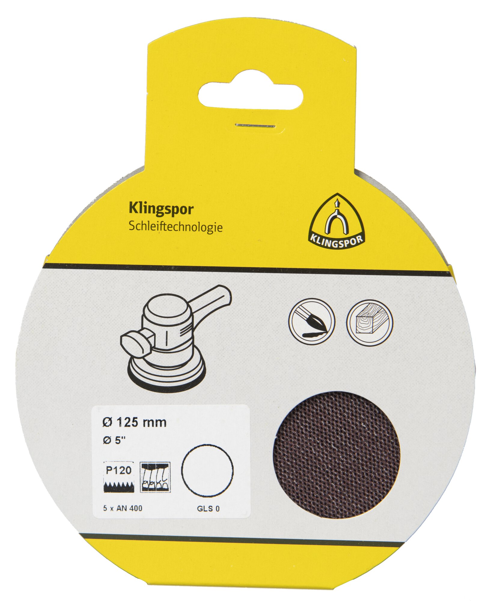 AN 400 Gitterscheiben, Korn 120 125 mm, SB-verpackt im Reiter
