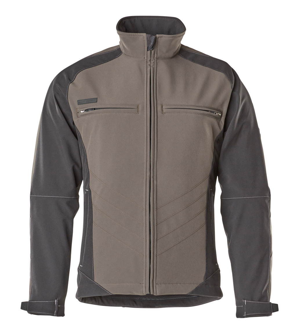 MASCOT® Dresden Soft Shell Jacke Größe 2XL, dunkelanthrazit/schwarz