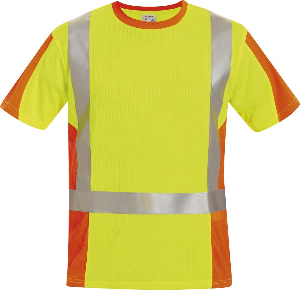 Warn-T-Shirt Utrecht, Gr. 2XL, gelb/orange