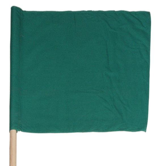 Warnflagge 500 x 500mm / GRÜN