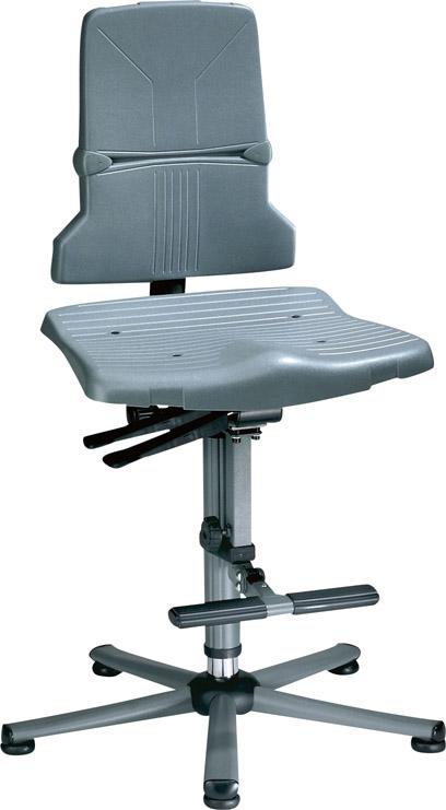 Bimos Arbeitsstuhl 9821-1000 Sintec 3 grau Sitzhöhe 580-850 mm m. Gleiter/Aufstiegshilfe Bimos Arbeitsstuhl 9821-1000 Sintec 3 grau Sitzhöhe 580-850 mm m. Gleiter/Aufstiegshilfe