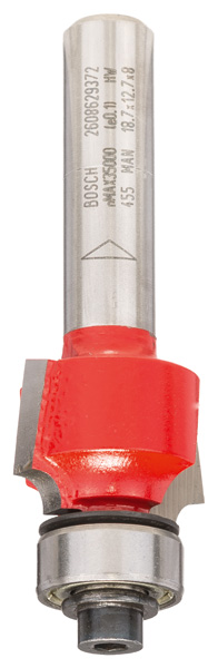 Abrundfräser Expert for Wood, 8 mm, D 18,7 mm, R1 3 mm, L 12,7 mm, G 55 mm