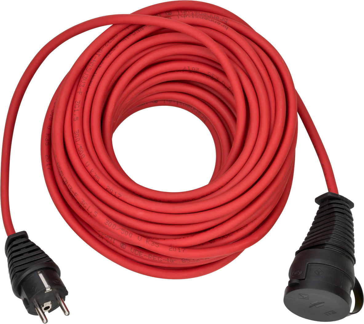 BREMAXX Verlängerungskabel IP44 20m rot AT-N05V3V3-F 3G1,5