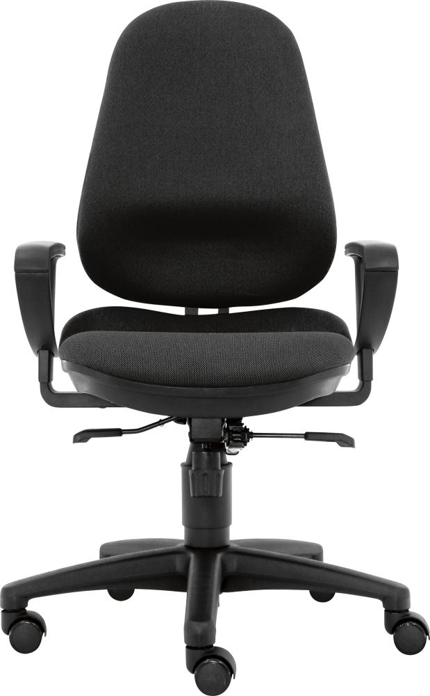 Bandscheibenstuhl Profi Ultra L schwarz belastbar bis 130 kg Bezug: 100 % Polyester