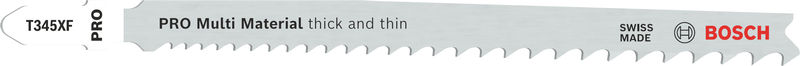 PRO Multi Material thick and thin T345XF Stichsägeblatt, 132 mm, 3-tlg.