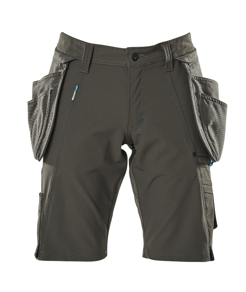 Shorts,abnehmbaren Hängetaschen,Stretch Handwerkershorts Größe C42, dunkelanthrazit