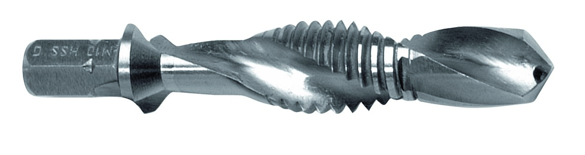 Kombi Gewindebohrer Bit HSS-G 1/4" 6kant M 10