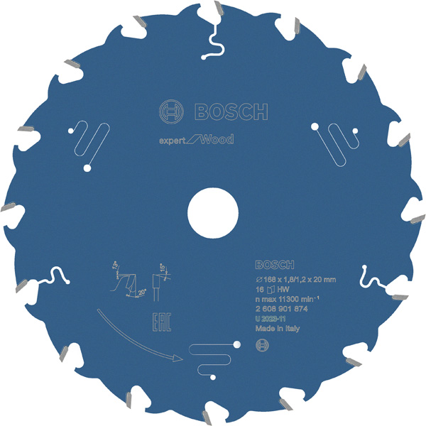 Expert for Wood 168 x 20 x 1,8/1,2 mm, T16