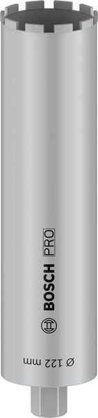 PRO Nassbohrkrone, 122 x 450 mm, G 1 1/4 Zoll UNC