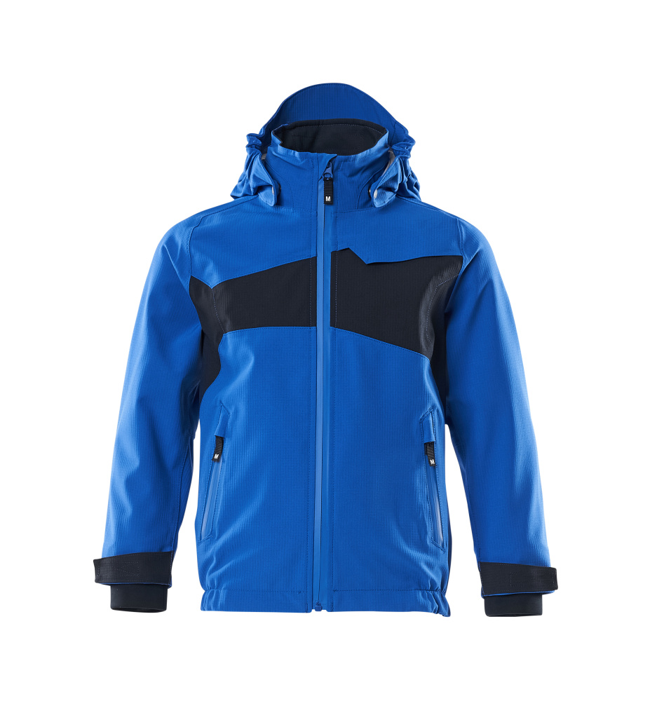 Hard Shell Jacke,Kinder,geringes Gewicht Jacke für Kinder Größe 104, azurblau/schwarzblau