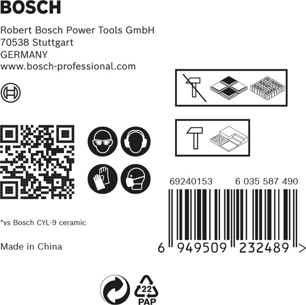 EXPERT HEX-9 HardCeramic Bohrer Mixed Set, 6 mm, 5-tlg.