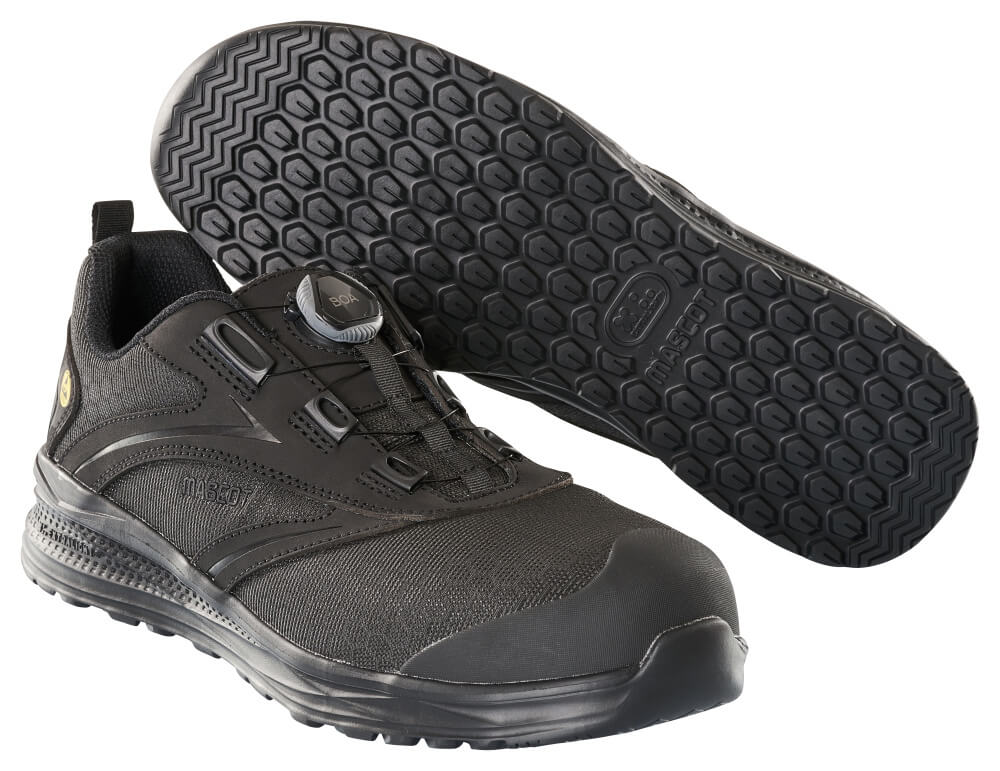 Sicherheitshalbschuh S1P mit BOA® Sicherheitshalbschuh S1P Sicherheitsschuhe Größe 1036, schwarz/schwarz