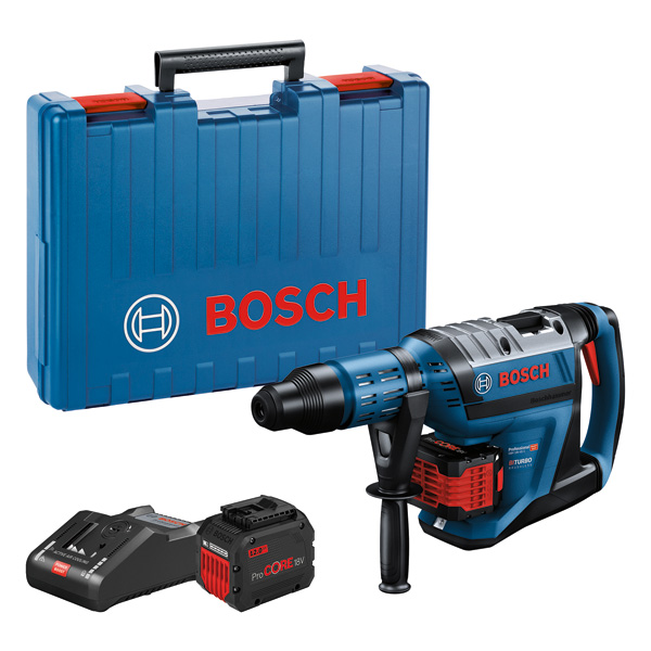 Akku-Bohrhammer BITURBO mit SDS max GBH 18V-45 C, 2 x Akku, Handwerkerkoffer